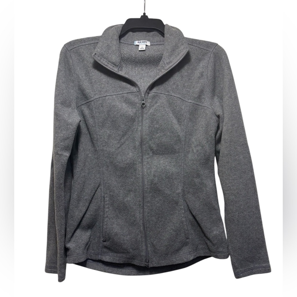 OLD NAVY Gray Zip Hoodie Activewear with Pockets
